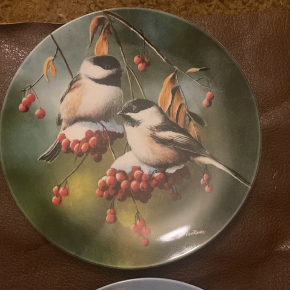 Collector plates Encyclopedia Britannica Birds of your Garden set of 4 - Picture 3 of 9